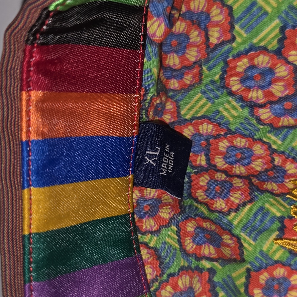 Robert Graham Multicolored Striped Button Down Men’s Shirt Size XL - Picture 9 of 12